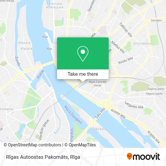 Rīgas Autoostas Pakomāts map