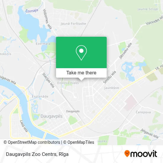Daugavpils Zoo Centrs map