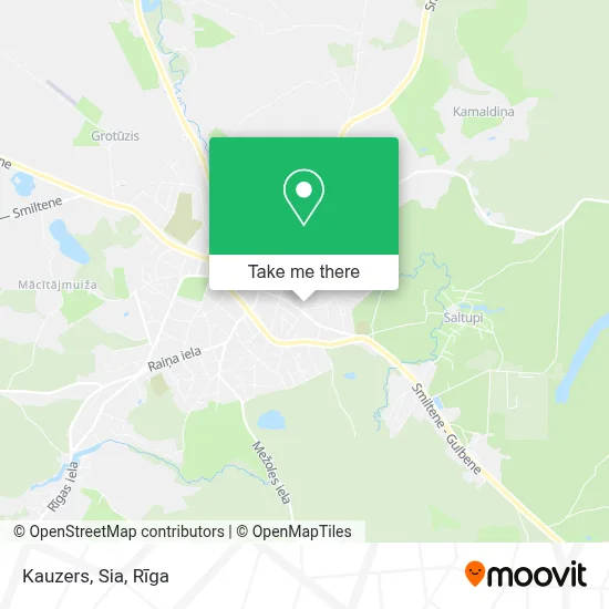 Kauzers, Sia map