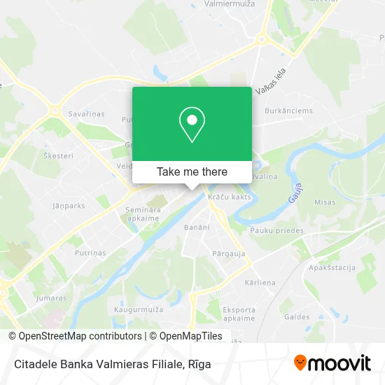 Citadele Banka Valmieras Filiale map