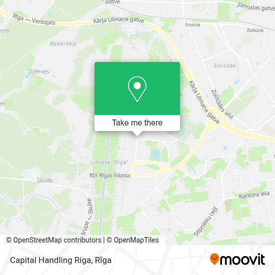 Capital Handling Riga map