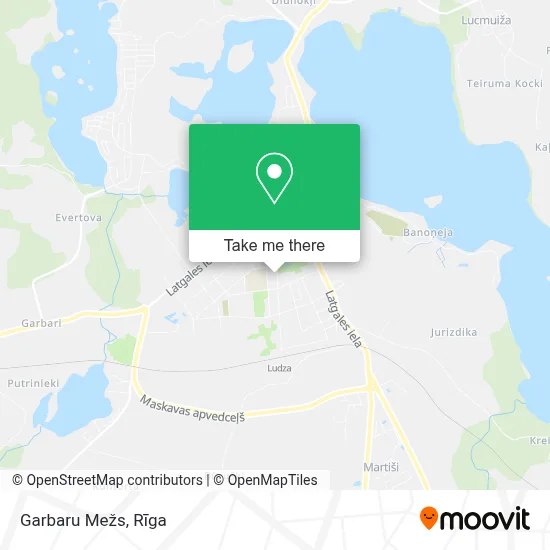 Garbaru Mežs map