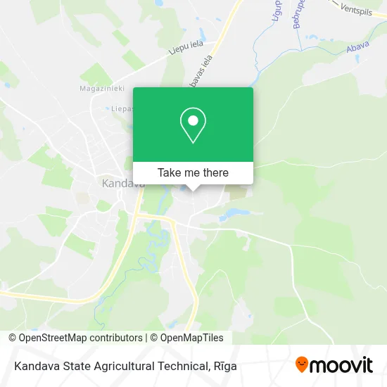 Kandava State Agricultural Technical map