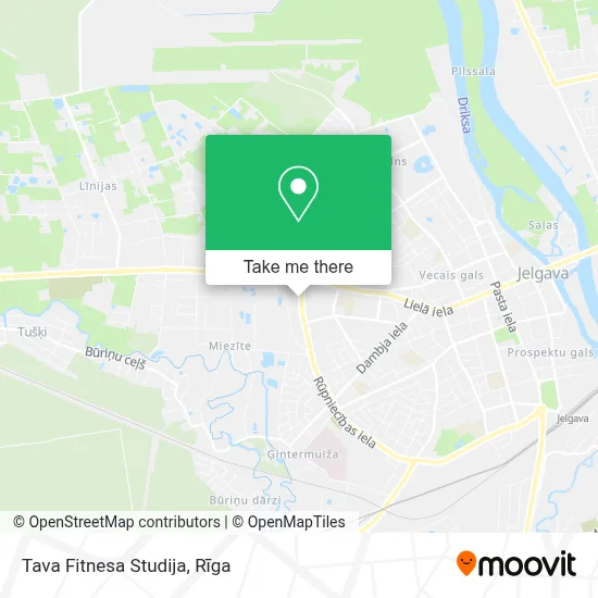 Tava Fitnesa Studija map