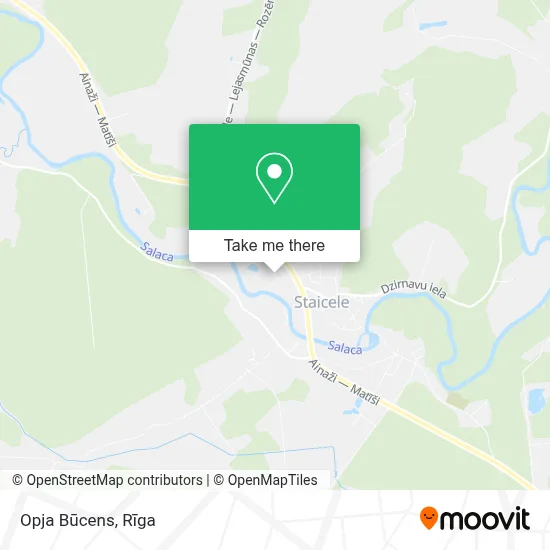 Opja Būcens map