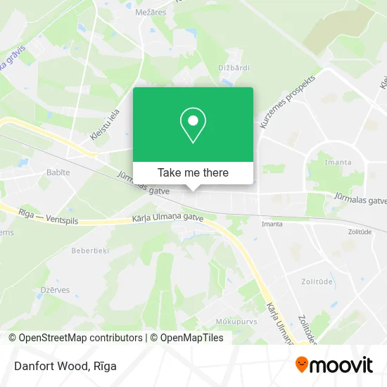 Danfort Wood map