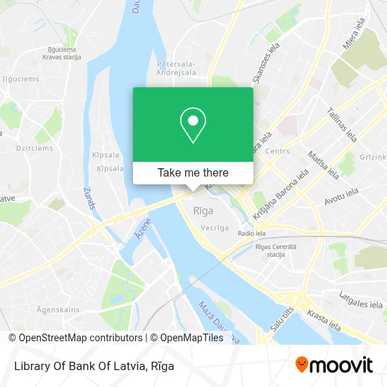 Library Of Bank Of Latvia map