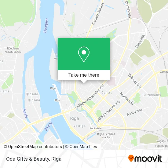 Oda Gifts & Beauty map