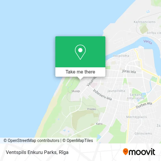 Ventspils Enkuru Parks map