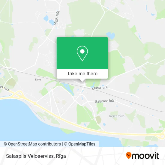 Salaspils Veloserviss map