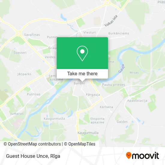 Guest House Unce map
