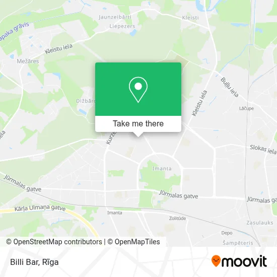 Billi Bar map