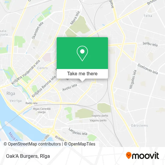 Oak'A Burgers map
