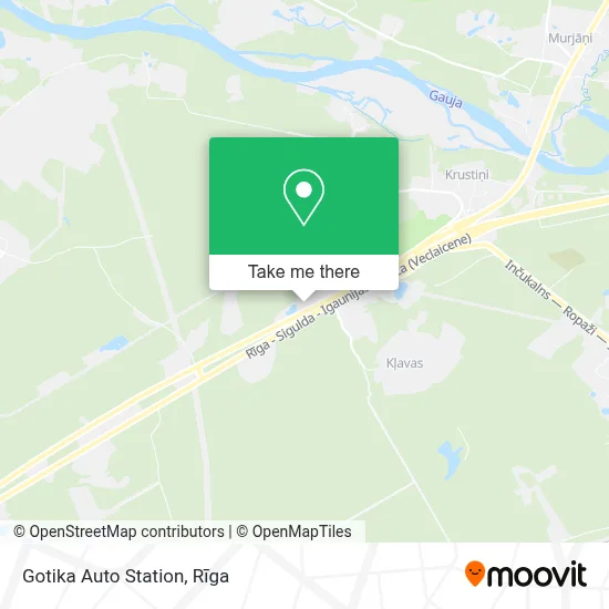 Gotika Auto Station map