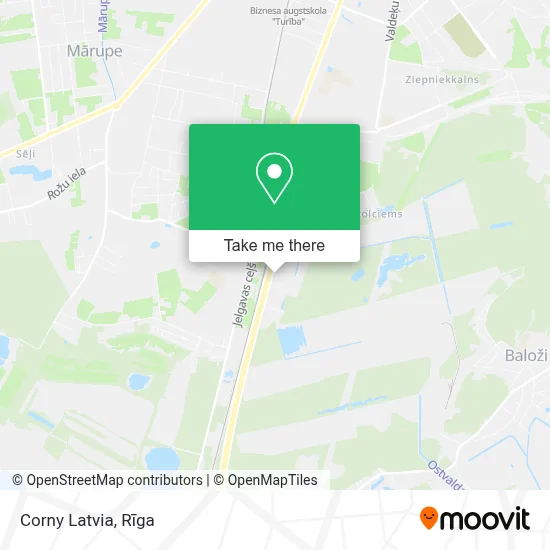 Corny Latvia map