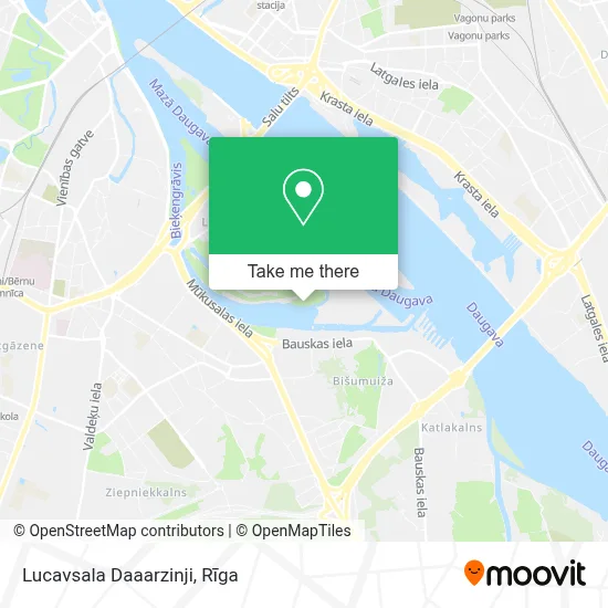 Lucavsala Daaarzinji map