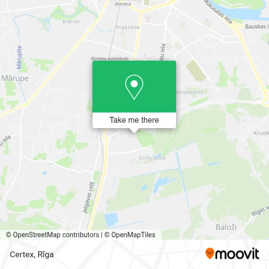 Certex map