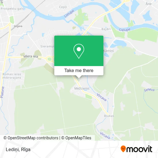 Lediņi map