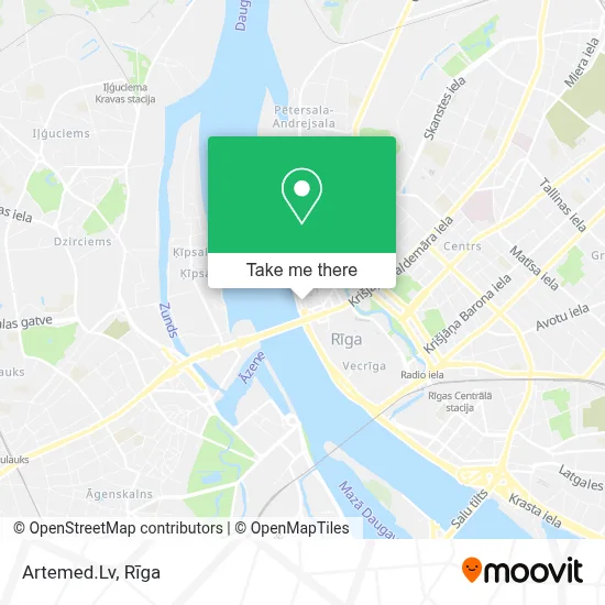 Artemed.Lv map