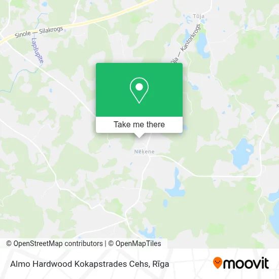 Almo Hardwood Kokapstrades Cehs map