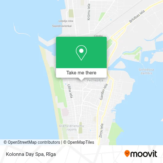 Kolonna Day Spa map