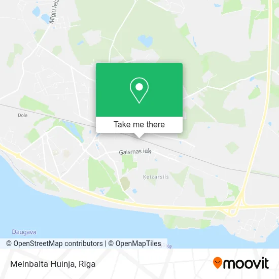 Melnbalta Huinja map