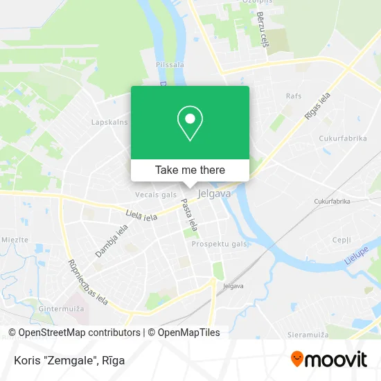 Koris "Zemgale" map