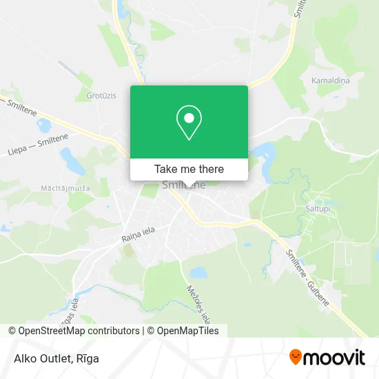 Alko Outlet map