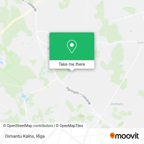 Dimantu Kalns map
