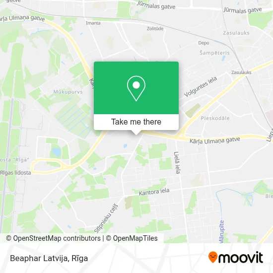 Beaphar Latvija map