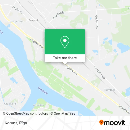 Koruns map