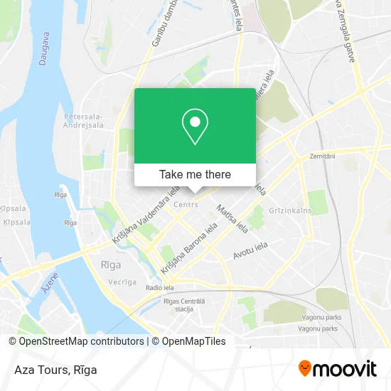 Aza Tours map
