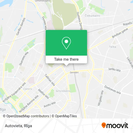 Autovieta map