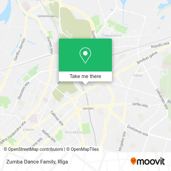 Zumba Dance Family map