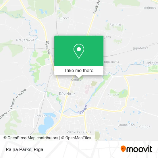 Raiņa Parks map