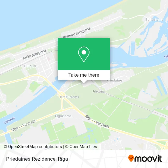 Priedaines Rezidence map