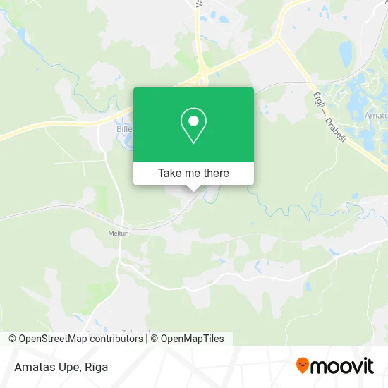 Amatas Upe map