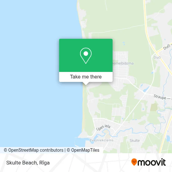 Skulte Beach map