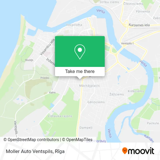 Moller Auto Ventspils map