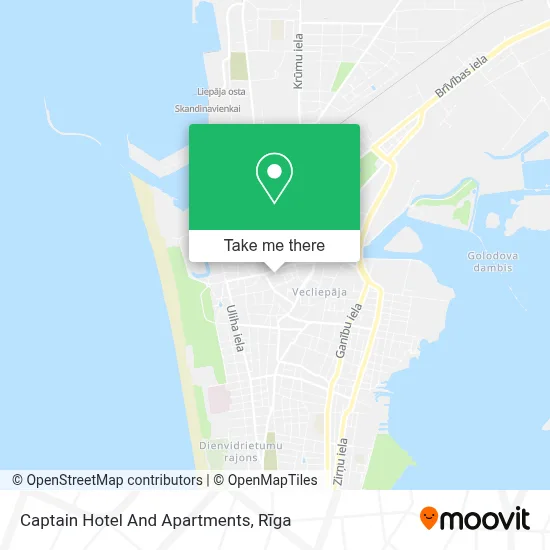 Captain Hotel And Apartments map