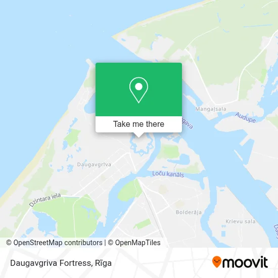 Daugavgriva Fortress map