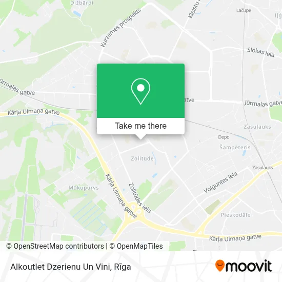 Alkoutlet Dzerienu Un Vini map