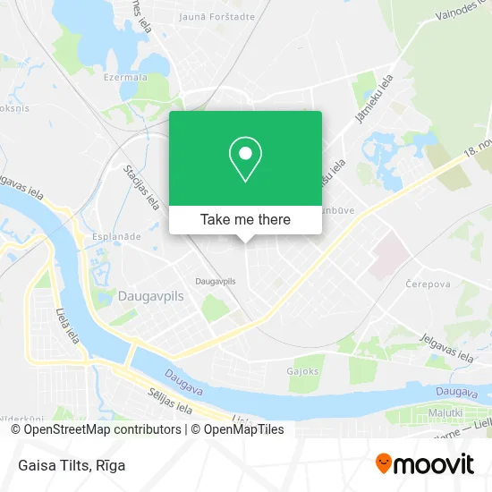 Gaisa Tilts map