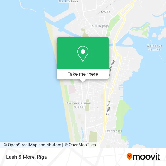 Lash & More map