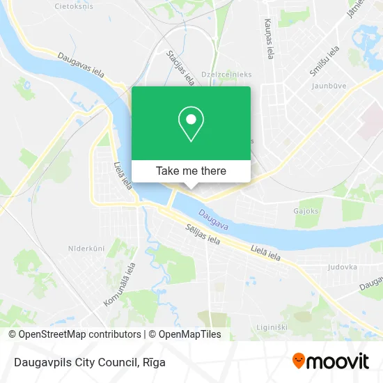 Daugavpils City Council map
