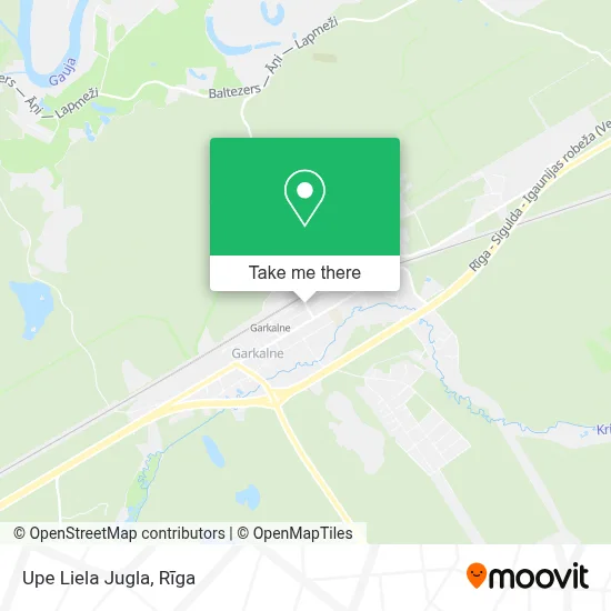 Upe Liela Jugla map