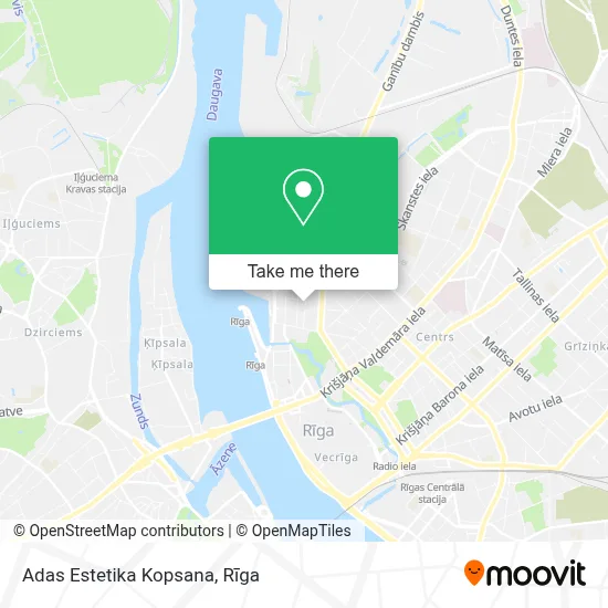 Adas Estetika Kopsana map