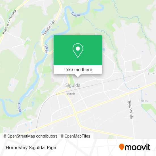Homestay Sigulda map