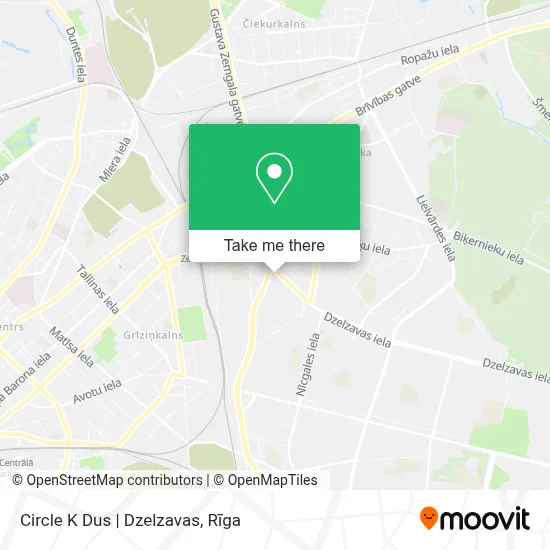 Circle K Dus | Dzelzavas map