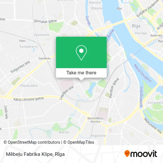 Mēbeļu Fabrika Klipe map